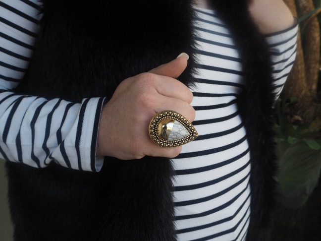 A statement ring that adds some bling