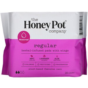 The Honey Pot Company Overnight Herbal Pads with Wings