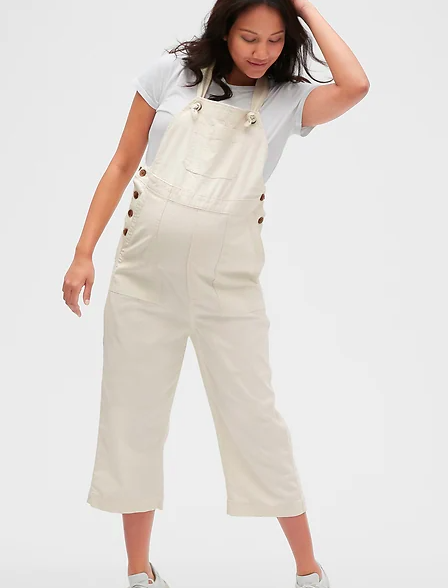 GAP Maternity Cropped Overalls