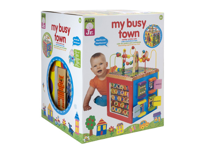 ALEX® Toys - Alex Jr. My Busy Town -Baby Wooden Developmental Toy 4W