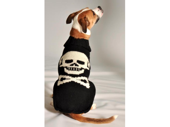 ChillyDog Black Skull Sweater