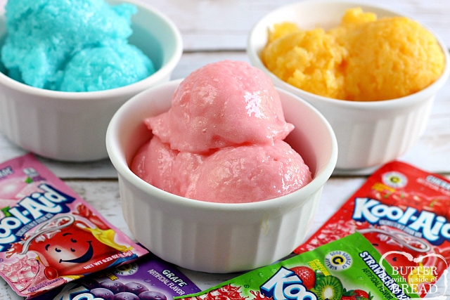 Easy Kool-Aid Sherbet