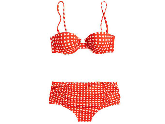 J.Crew Grid Dot Bikini