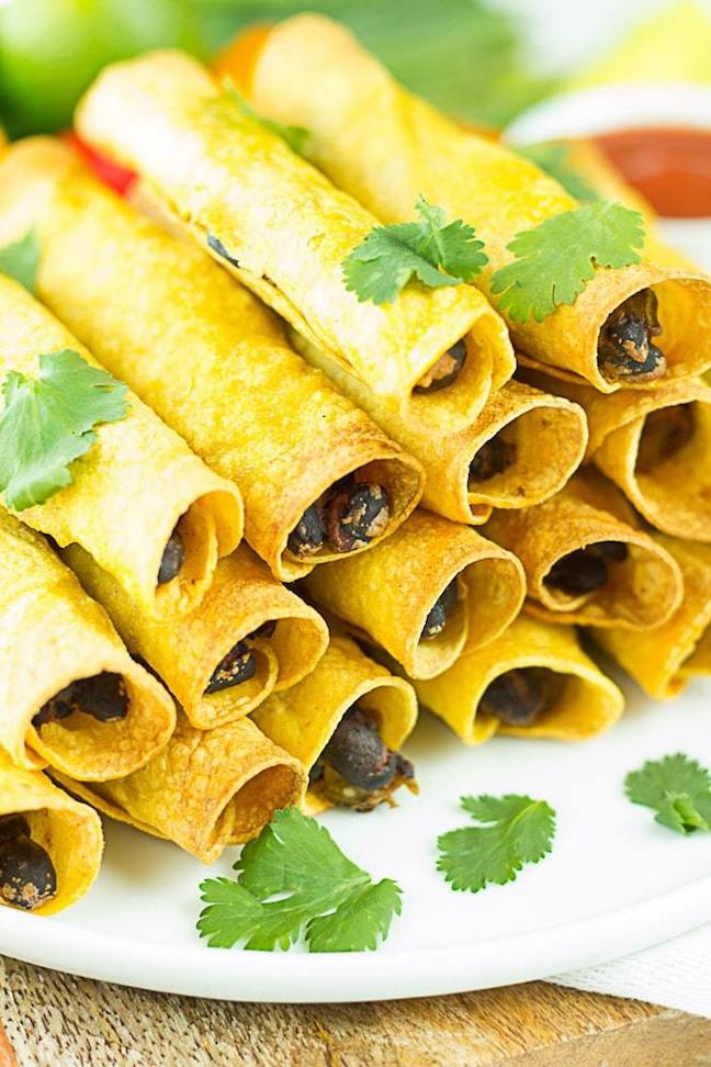 Vegan Oven Baked Taquitos 