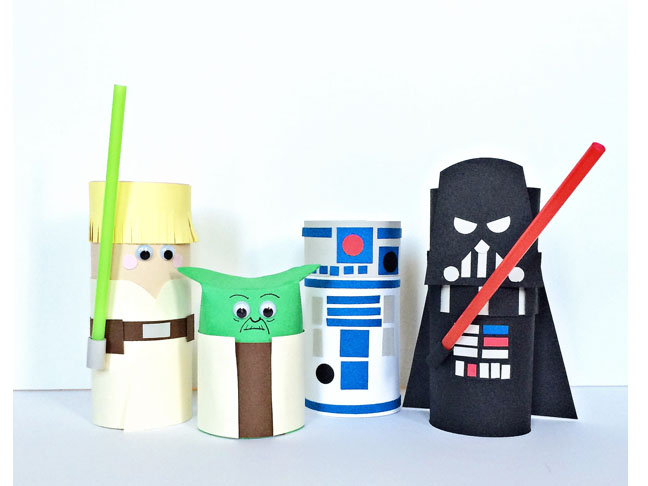 Star Wars Characters Toilet Tube Craft