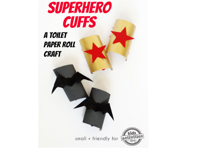 Toilet Paper Superhero Cuffs
