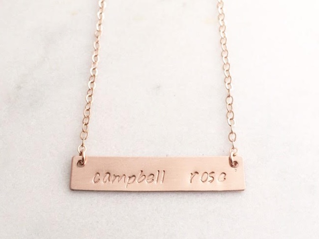 Hand-Stamped Necklace