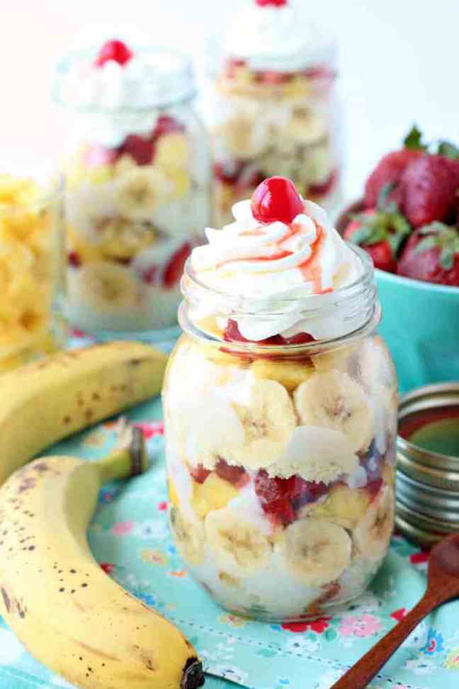 Banana Split Trifle