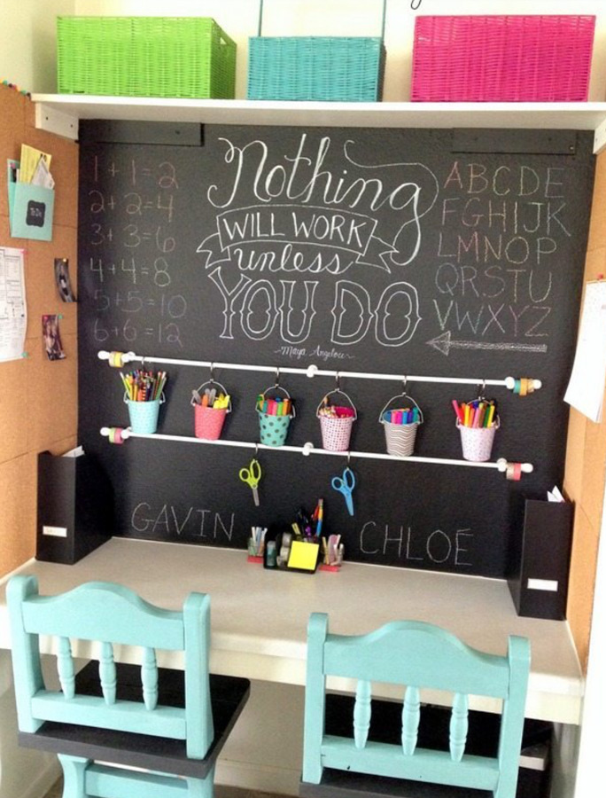 Incorporate a chalk wall.