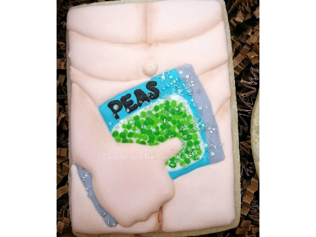 Bag of Peas Vasectomy Cookies