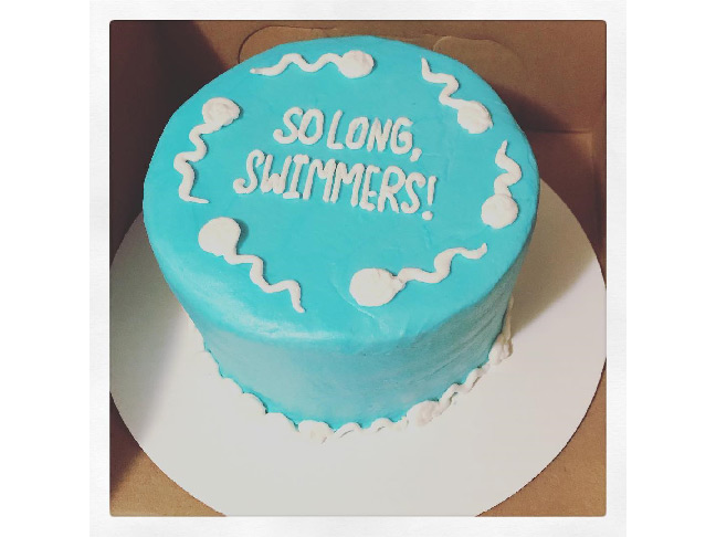 So Long Swimmers Vasectomy Cake