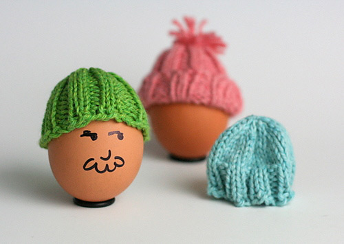 Knitted Easter Egg Hats