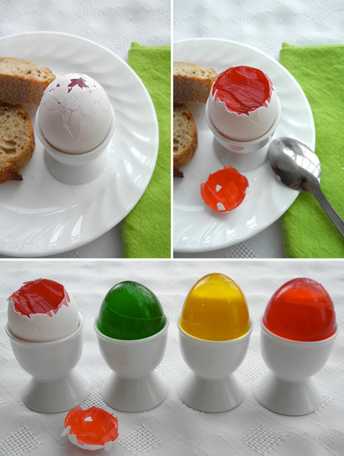 Easter Fools Jello-Filled Eggs