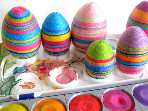 Craft Thread Easter Eggs