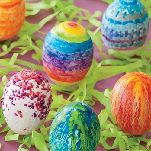 Melted Crayon Easter Eggs
