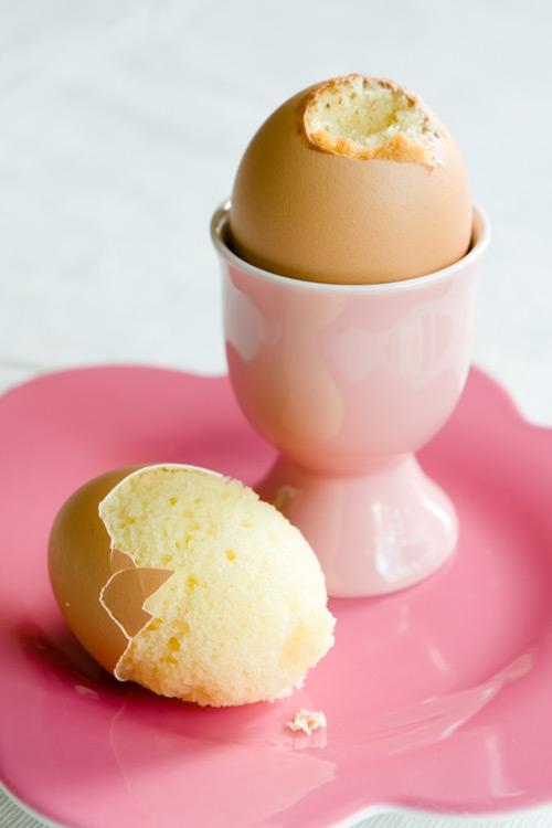 Easter Cupcakes Baked in Real Egg Shells
