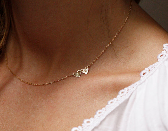 Gold Initial Necklace from MinimalVS