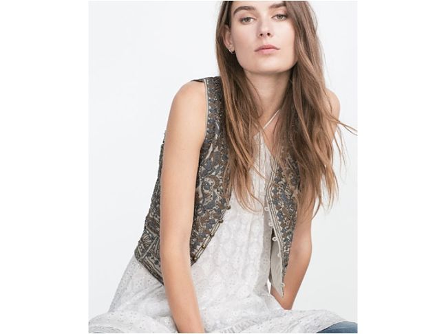 Zara embroidered waistcoat