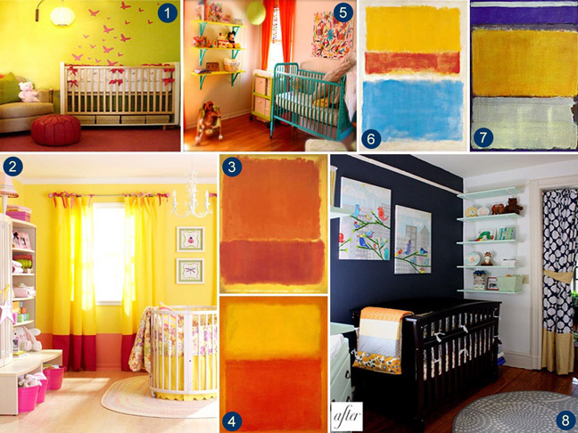 Art and Color Inspired Kids Bedrooms